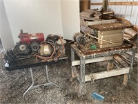 (4) APPLIANCE MOTORS, WATER PUMP, TABLE SAW