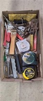 Measuring tapes, utility knifes, misc tools