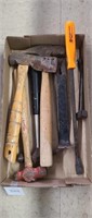 Miscellaneous hammers and crow bars