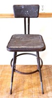 Vintage industrial clerking stool, see photos