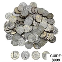 1966-1969 Bag of 40% Silver Kennedy Half Dollars