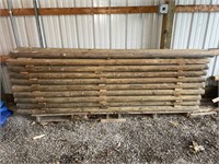 (30) 2.5"X3.5"X8' WOOD FENCE POSTS