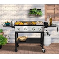 (D) MEMBERS MARK 4 BURNER GRIDDLE GRILL