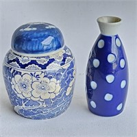 Small Ginger Jar & Sake Flask - Japan
