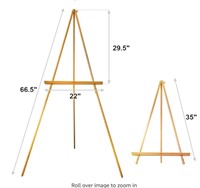 Falling in Art 65" A-Frame Tripod Easel Stand,