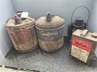 OIL CANS & DIETZ LANTERN