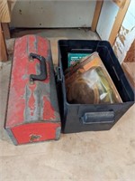 Tool Box (some scratches) & Assorted Items