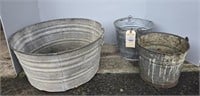 GALVENIZED BUCKETS AND PAILS