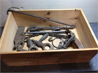Wooden Crate w/Iron Pieces