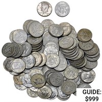 1966-1969 40% Silver Kennedy Half Dollars [111