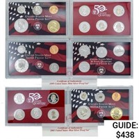 1999-2001 US Silver Proof Mint Sets [29 Coins]