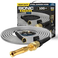 1 LOT, 2 Bionic Steel Pro 100 FT Garden Hose with