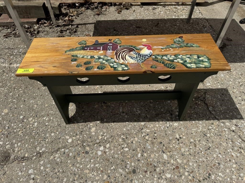 35"x10"x18" decorative bench