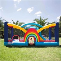 1 My 1st Jump N Play Rainbow Bounce House