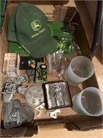 John Deere Pewter Belt Buckles and Collectibles