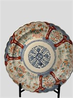 Antique Japanese Imari Charger Dish Meiji Red ande