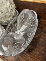 MULTIPLE CUT GLASS AND PATTERN GLASS ITEMS