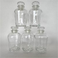 5" Apothecary Style Spice/Storage Jars - 5 w/Lids