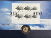1999/2000 Royal Mint & Mail Stamp/5 Pnd Coin