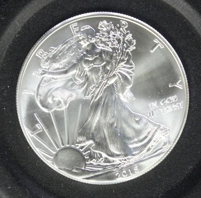 US Coins 2015 Silver Eagle, Uncirculated