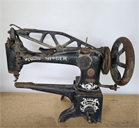 Antique Singer Industrial Sewing Machine -as is