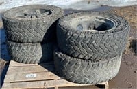 4 - 35x12.50R20LT Tires and Rims Fits Both Dodge