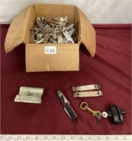 Box of Rams Head Valley Forge Cap Openers, etc