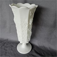 Large  Milk Glass Vase -Vintage