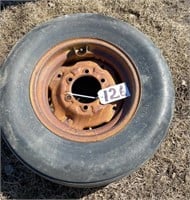 Used Farm Implement Tire. 7.60-15, 8 PLY