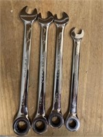 (4) Craftsman Metric Ratchet Wrenches