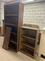 (2) Simulated Wood Bookshelves
