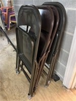 (5) Metal Folding Chairs