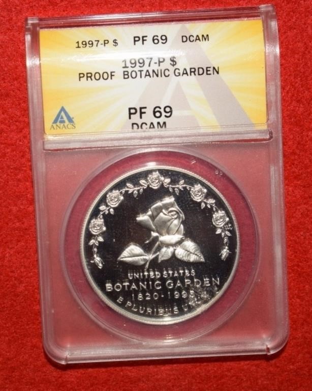 1997P Botanic Garden Silver Dollar PF69 DCAM