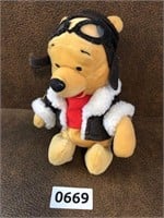 Winnie the Poo bear googles & flight jacket