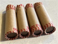 4 -Cdn Rolls 1 Cents-Primarily 40's and 50's