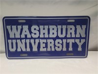 Washburn license plate