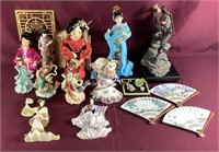 Oriental Figurines, Many Porcelain, Some Bradford