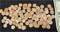 120 Wheat Pennies From 1940's