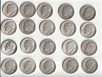 Lot Of 20 Silver Roosevelt Dimes, 90% Silver