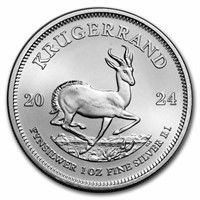 2024 1 Oz S, African Krugerrand (BU) .999 Silver