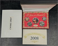 2008 US Mint A Year to Remember Coins Set