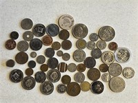 56- Coins, Medallions including some silver
