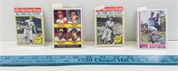 4 Misc. Vintage Topps Baseball Cards
