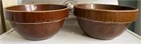 (2) PICKET FENCE MIXING BOWLS