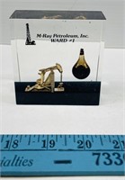 M-Ray Petroleum Paper Weight w/ Oil Display