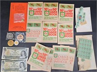 Coins, Canada Currency & S&H Stamps