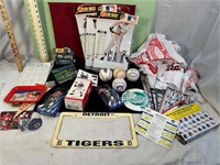 BOX FULL OF SPORTS COLLECTABLES