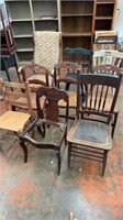 9 Antique Chairs