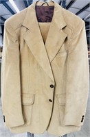 Vintage Brown Mens Plush Suit