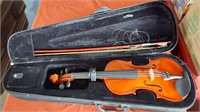 Violin in case